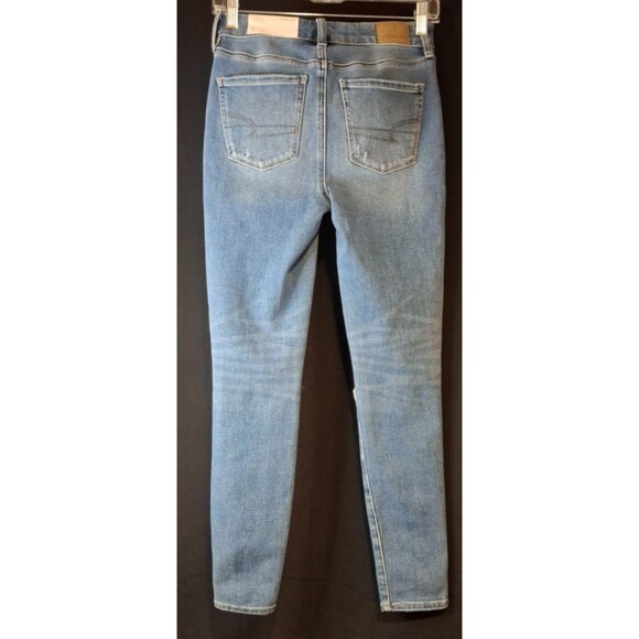 American Eagle -Dream Blue The Dream Jean High Rise Jegging Size 0 Short 25W NWT - Picture 2 of 16